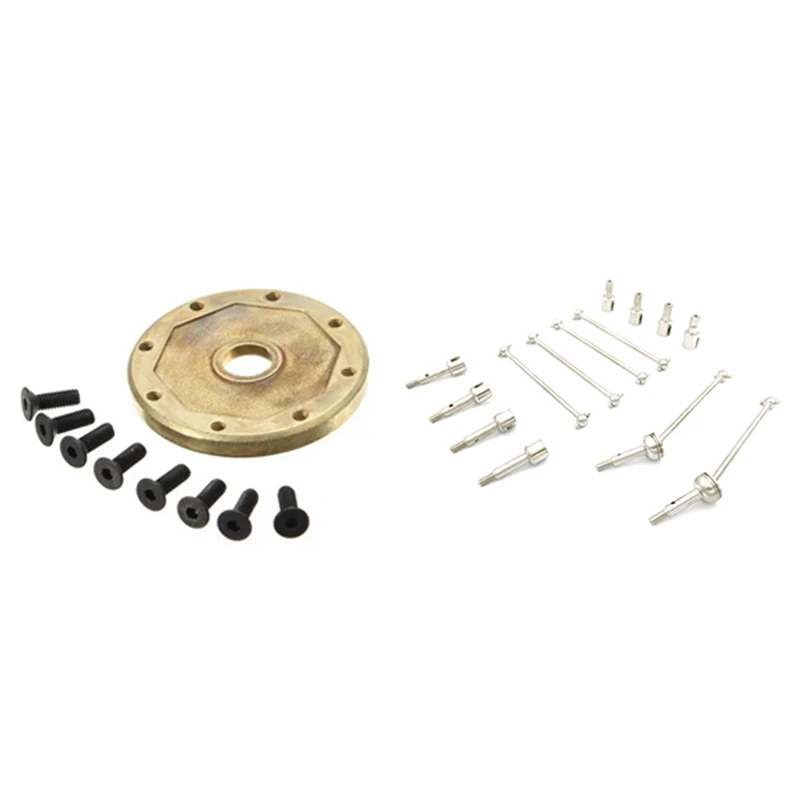 

2 Set RC Car Part: 1 Set Metal CVD Drive Shaft Wheel Axle Differential Cup Set & 1 Set Upgrade Gear Seat EA1077