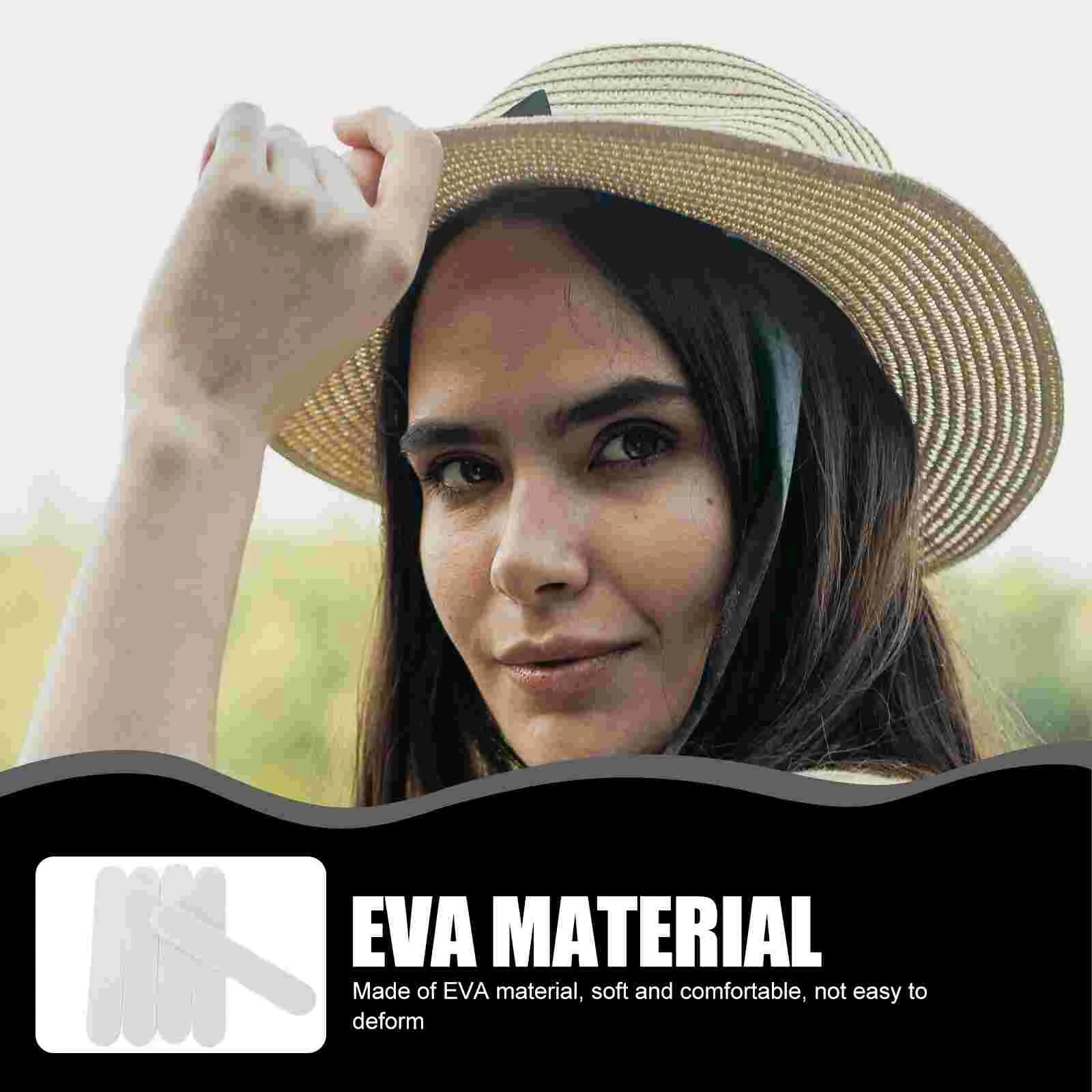 Лента-уменьшитель размера шляпы Вставки обхватывания для уменьшения белого