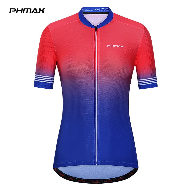 

PHMAX летний велосипедный с коротким рукавом женская спортивная одежда для езды на открытом воздухе велосипедные Джерси MTB дорожный дышащий велосипедная одежда