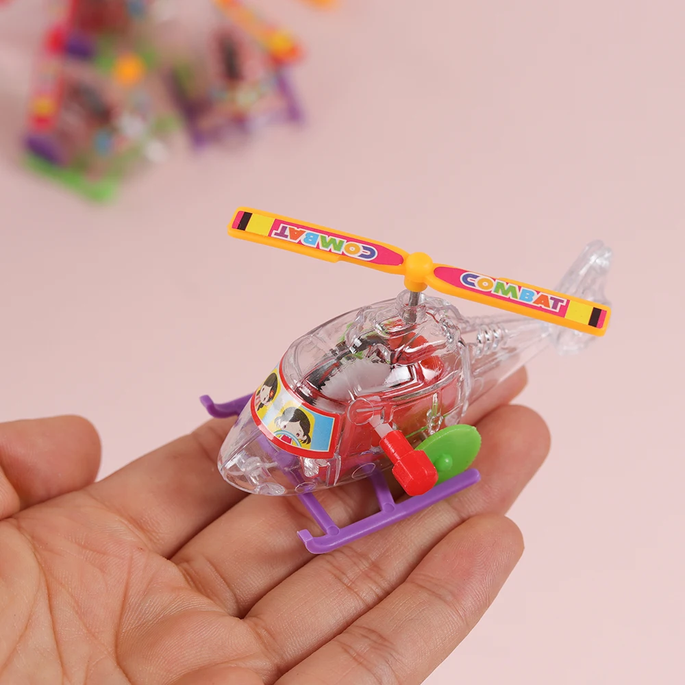 

5Pcs Transparent Mini Airplane Helicopter Toys for Kids Birthday Party Favors Goodie bags Pinata Filler Kindergarten Rewards