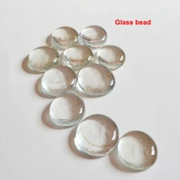100g glass pebbles beads stones fish aquarium round beads clear glass flat beads home decoration fish tank accessories 100g g