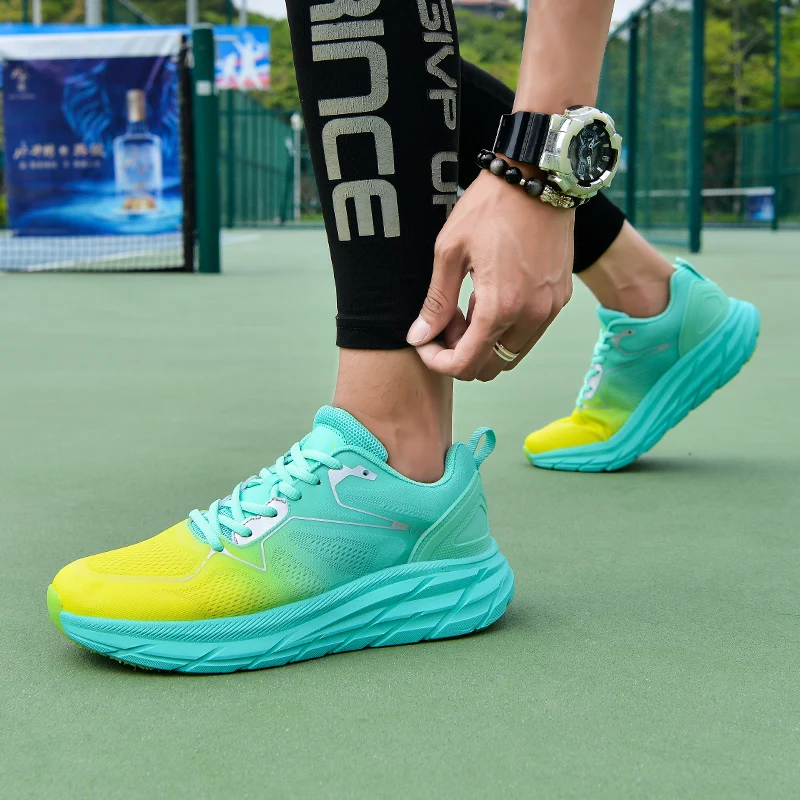 Men Sneaker Cushioning Outdoor Road Running Shoes Sport Shoes Elastic Women Walking Shoes Tenis Masculino Zapatilla Hombre