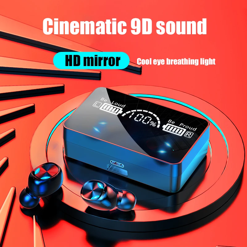 TWS Wireless Headphones Gaming Headset Low Latency HD Calling Bluetooth Earphones Heavy Bass Noise Cancellation Earbuds