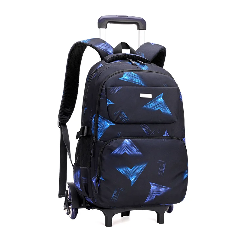 Drop Shipping School Bag for Kid Waterproof Detachable Backpack with Wheels Trolley Schoolbag Backpack Mochilas Back To School