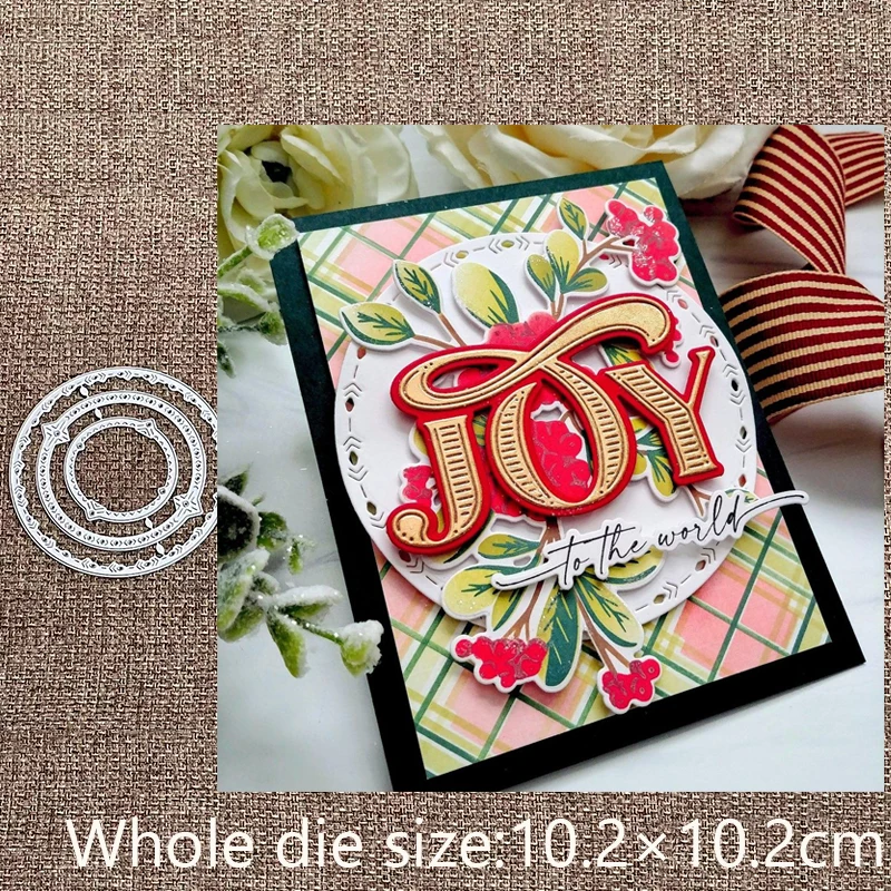 

Новый дизайн, металлический трафарет для рукоделия, форма для резки, скандинавские круги, украшение для скрапбукинга, высечки для альбома, б...