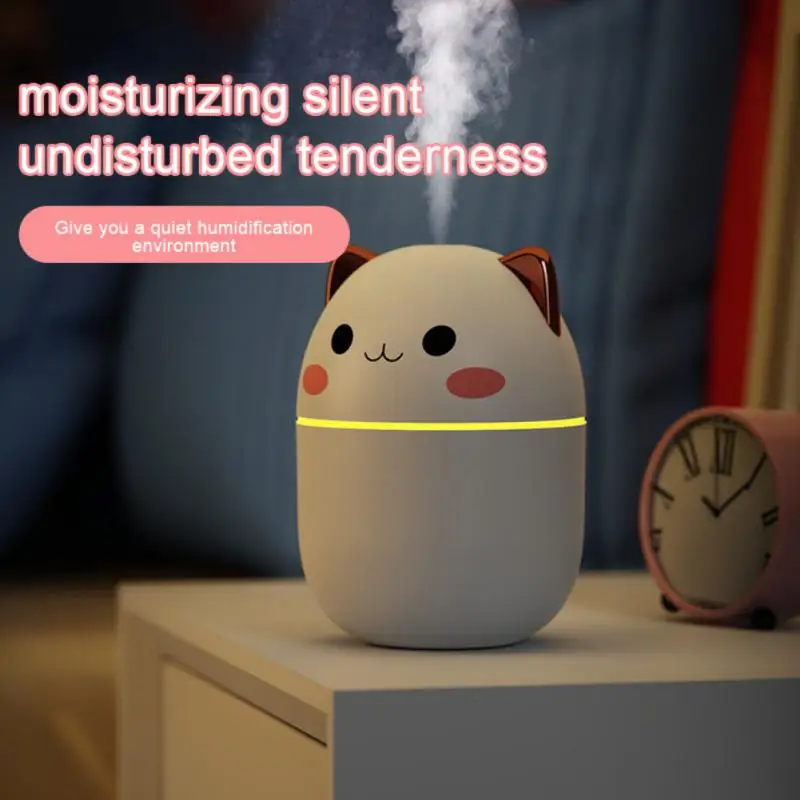 

Ultrasonic Air Humidifier Nebulizer Air Freshener Diffuser Cute Pet Mist Maker Essential Oil Diffuser For Home Skin Care Tool