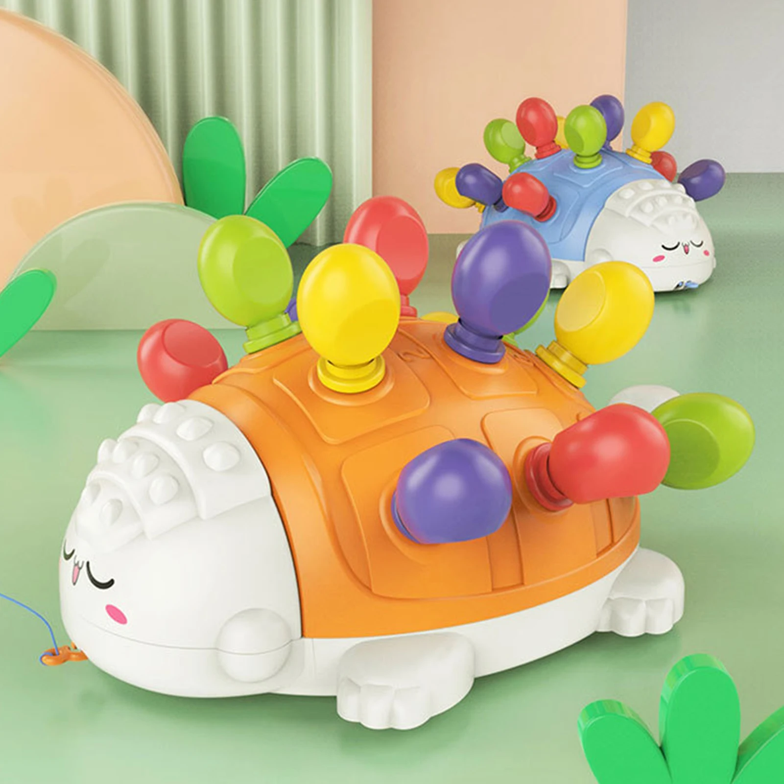 

Игрушка-Еж для маленьких мальчиков, игрушки для сортировки и укладки динозавров с цветовым распознаванием, Монтессори, развивающая игрушка...