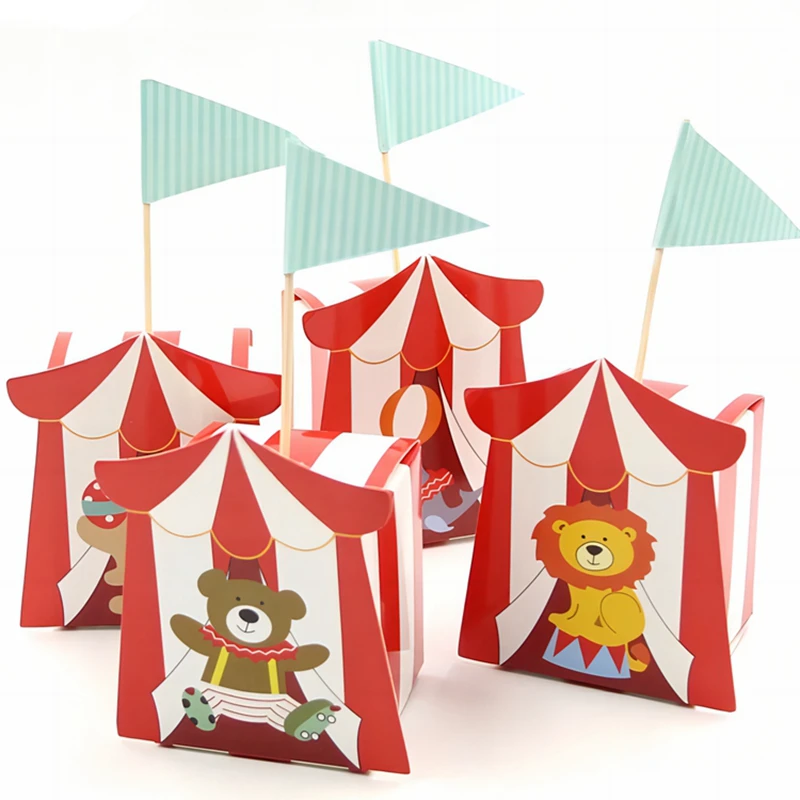 Картонные коробки для конфет Tissy, цирк, детские дни рождения, 10 шт. усамару фуруя цирк лунатиков том 1 безумный цирк манга