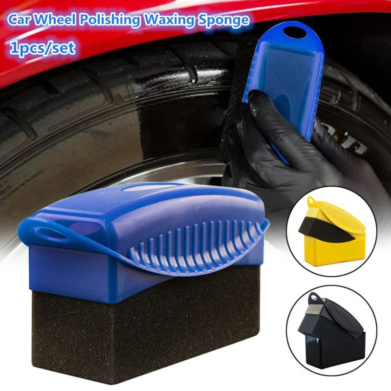 

Car Wheel Polishing Waxing Sponge Brush PP Plastics Washing Cleaning Tire Contour Dressing Applicator Pads Detail Accessories