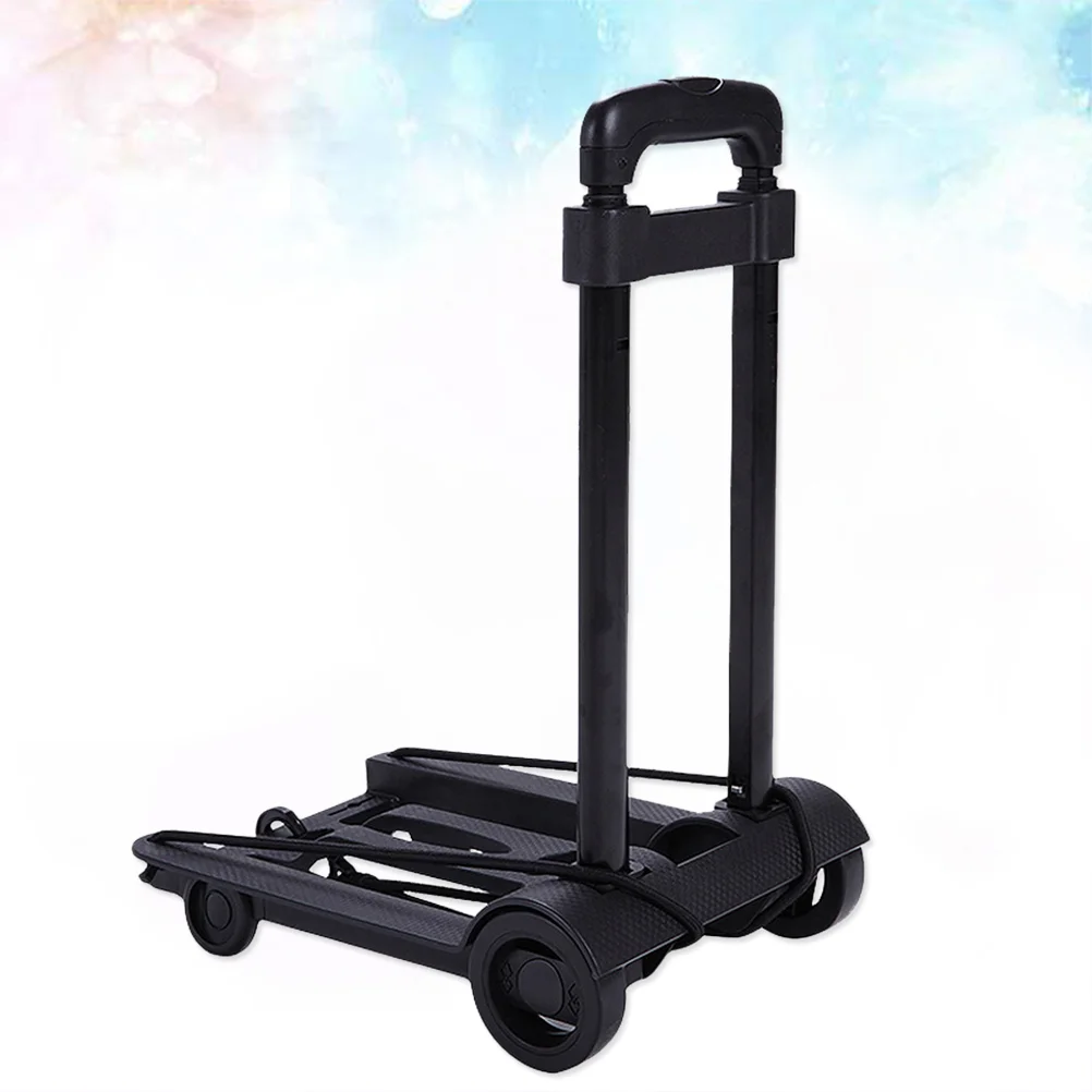 

Utility Cart with Wheels Foldable Collapsible Luggage Dolly Cart Portable Fold Dolly for Travel Moving and Office Use
