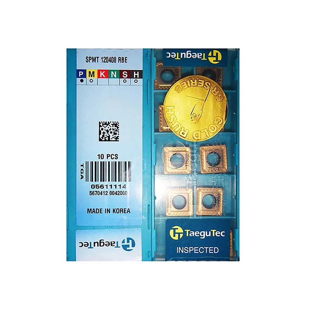 

TaeguTec 100% Original Peripheral SPMT SPMT12 SPMT120408 RBE TT9080 General Purpose Grade for King Drill Indexable U-Drill