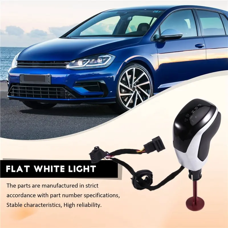 Ручка переключения передач A73X-Gearbox с LED-подсветкой для автоматической коробки передач, подходит для VW Golf MK7, Passat B8, Tiguan Mk2 (art.: 3920da174e2e4) - 3920da174e2e4