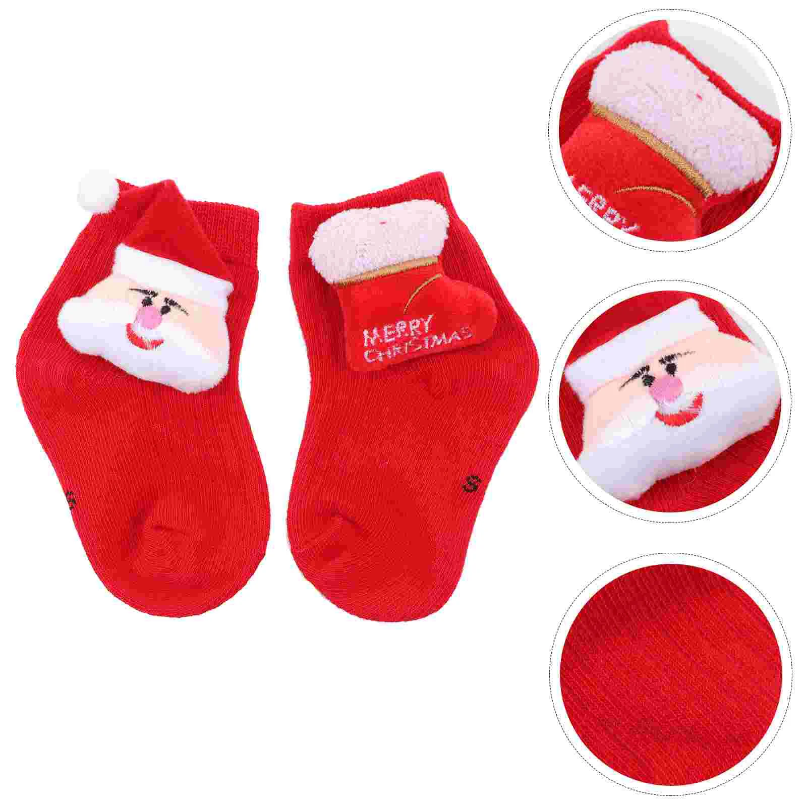 

Socks Crew Christmas Cotton Kids Toddler Animal Stocking Infant Baby Sock Cozy Fuzzy Sleeping Floor Cute