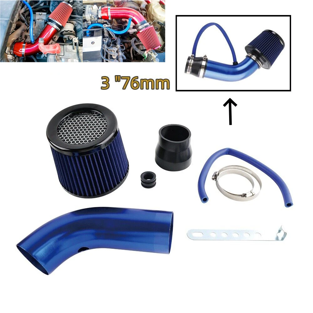 Фильтр впуска холодного воздуха индукционная труба впускной шланг 76 мм 3 дюйма