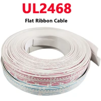 ul2468 flat ribbon cable red blue and white pvc ribbon cable 6p 7p 8p 9p 10p 12p environmental protection tinned copper wire