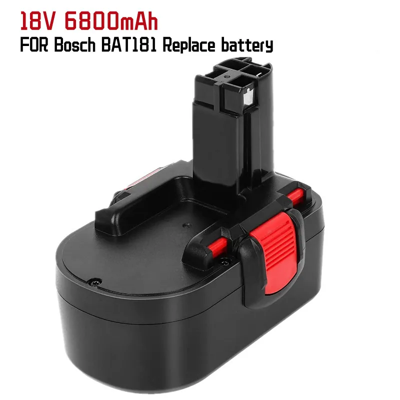 

1-2 Pack 18 V 6,8 Ah Batterie Kompatibel mit Bosch BAT181 BAT025 BAT026 BAT160 BAT180 BAT189 PSR 18 VE-2 GSR VE-2 GSB