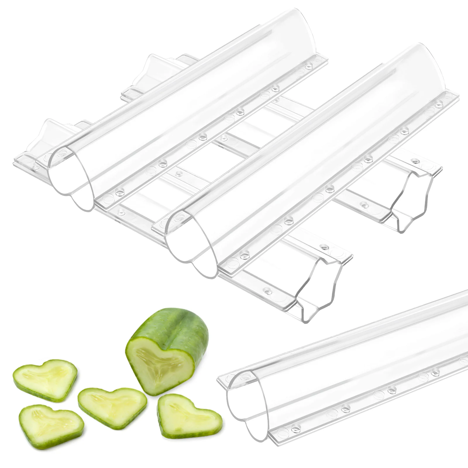 4 Pcs Fruit Molds Decorating Tools Chocolate Vegetable Growing Stereotypes Shaping Star Cucumber Shaper