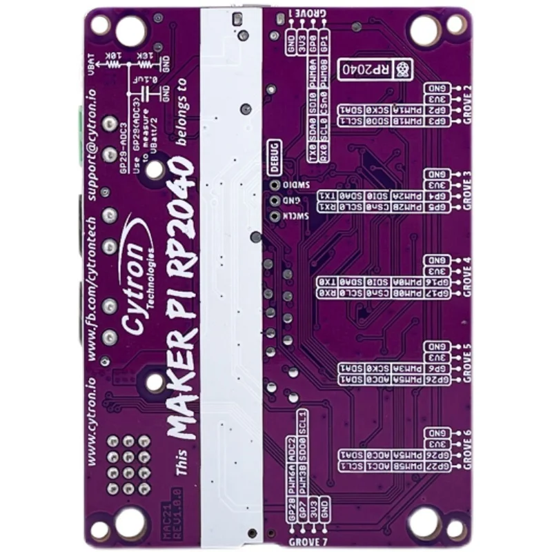 Фото Maker Pi RP2040 DIY платформа для управления движением робота, совместимые с Raspberry Pi электронные модули и комплекты, совместимые с Pico. №5