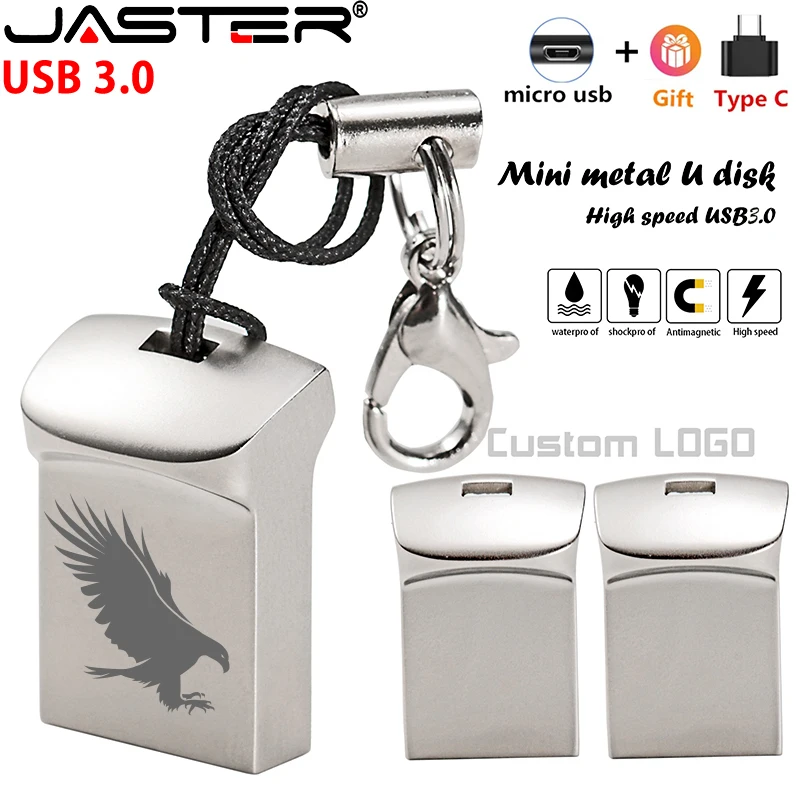 

Mini Metal 3.0 High Speed USB Flash Drive Pen Drives Pendrive Free Shipping Items Memory Stick 4GB 8GB 16GB 32GB 64GB Free LOGO