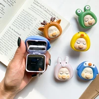 ins cute piggy phone holder griptok creative makeup mirror paste foldable phone grip for iphone samsung xiaomi phone accessories
