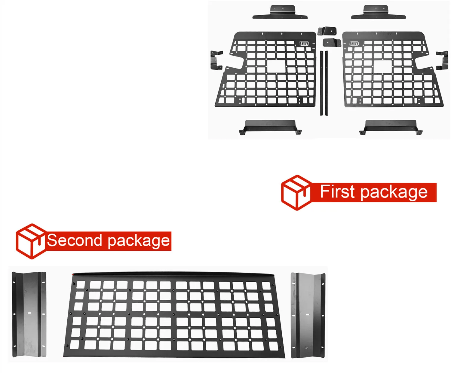 

Для Toyota Land Cruiser 76 LC76 2007-2025 модульная панель для хранения Molle, полка, внутренняя багажник, багажник, организация