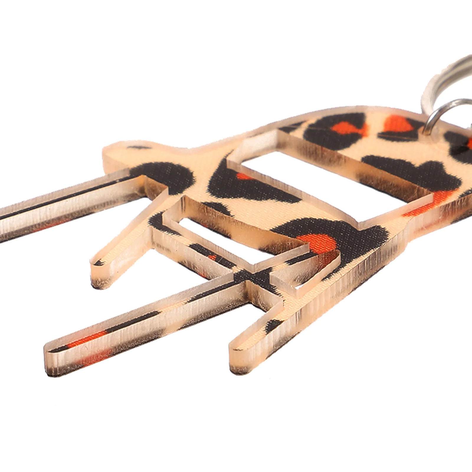 Леопардовый набор из предметов висячие серьги складной ключ для стула забавное