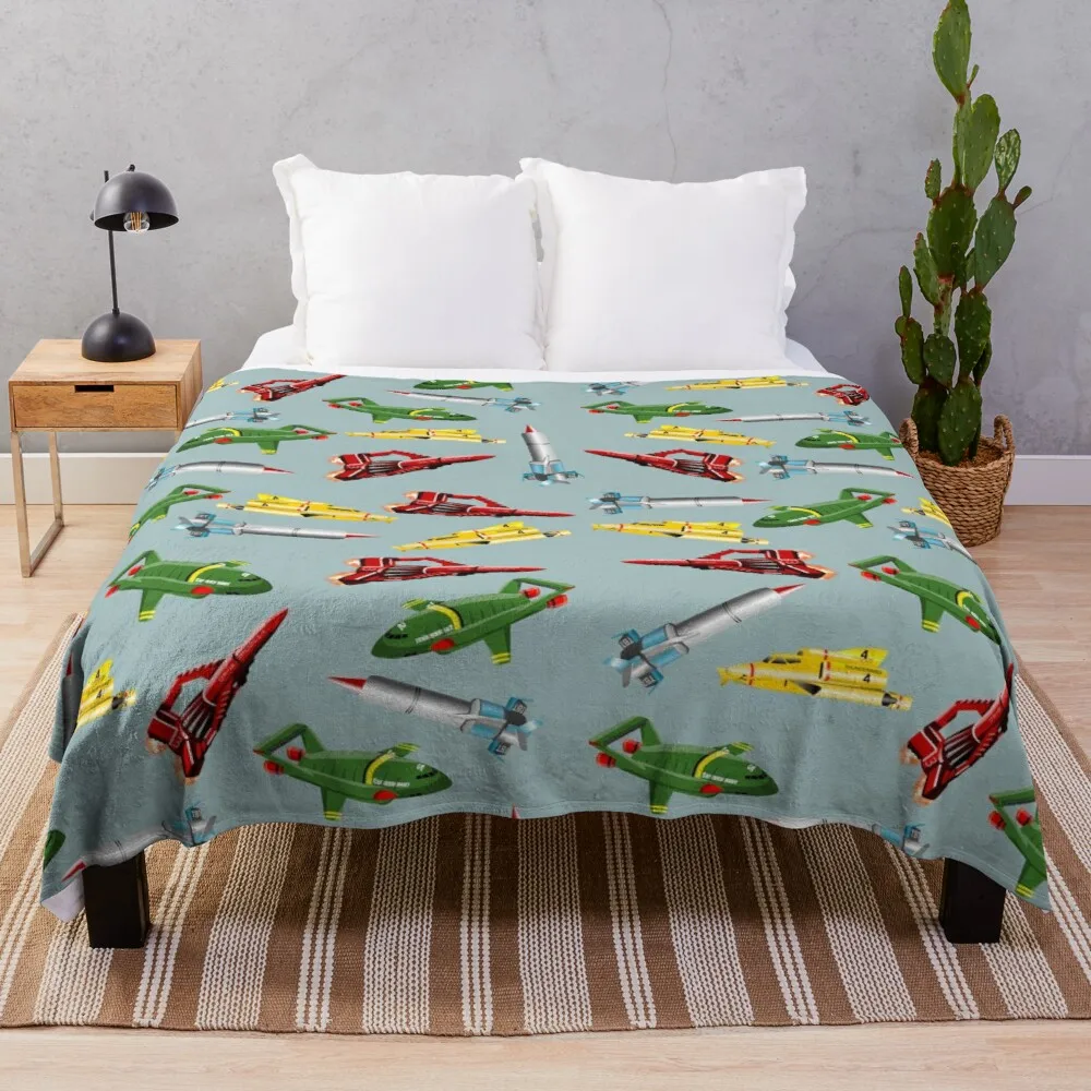 

Узор Thunderbirds, теплое одеяло, диванное одеяло с кисточками, Роскошное Одеяло