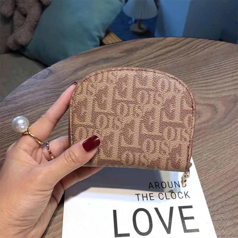 2023 Fashion Letter Print Card Holders For Women Genuine Leather Coin Purse Cowhide Card Bag Driving License Organizer 11 Slots