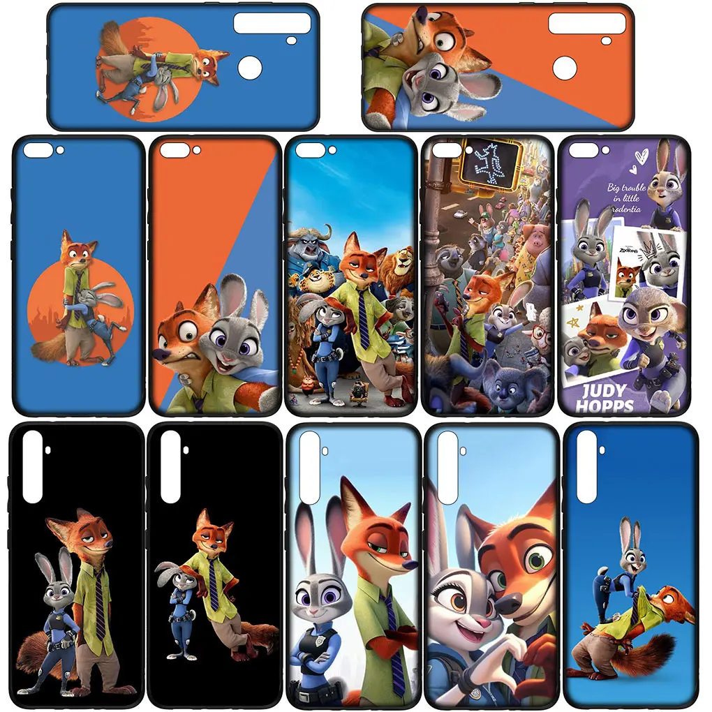 Zootopia Judy Nick Zootropolis for Samsung Galaxy S24 S23 Fe Ultra A55 A35 A24 A15 A05 M55 M15 Plus A02 A03 A11 A70 S7 Case