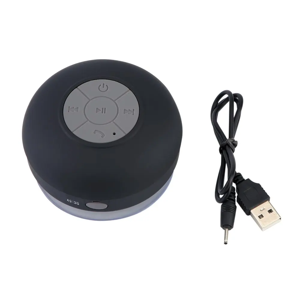 

NEW Portable Waterproof Speaker Wireless Car Handsfree Receive Call Music Suction Mic Mini Loudspeaker Box
