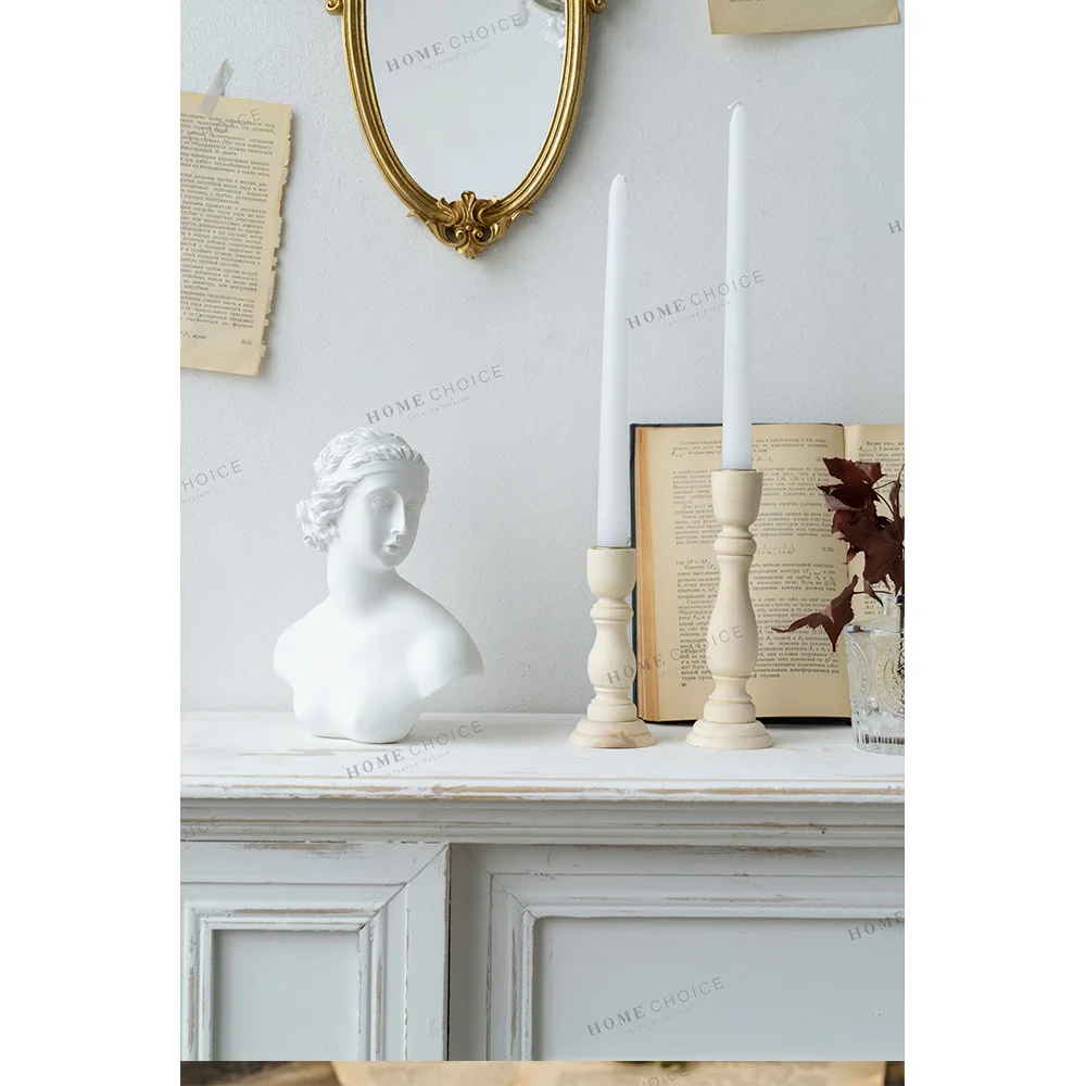 

New Products Wholesale Wedding Decorative Wood Candlestick Modern Home Decor Wooden Candle Stand