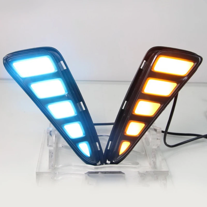 Автомобильный светодиодный дневной ходовой свет для Toyota C-HR CHR 2016 2017 2018 2019 с поворотным сигналом влагозащищенная дневная туманная лампа.