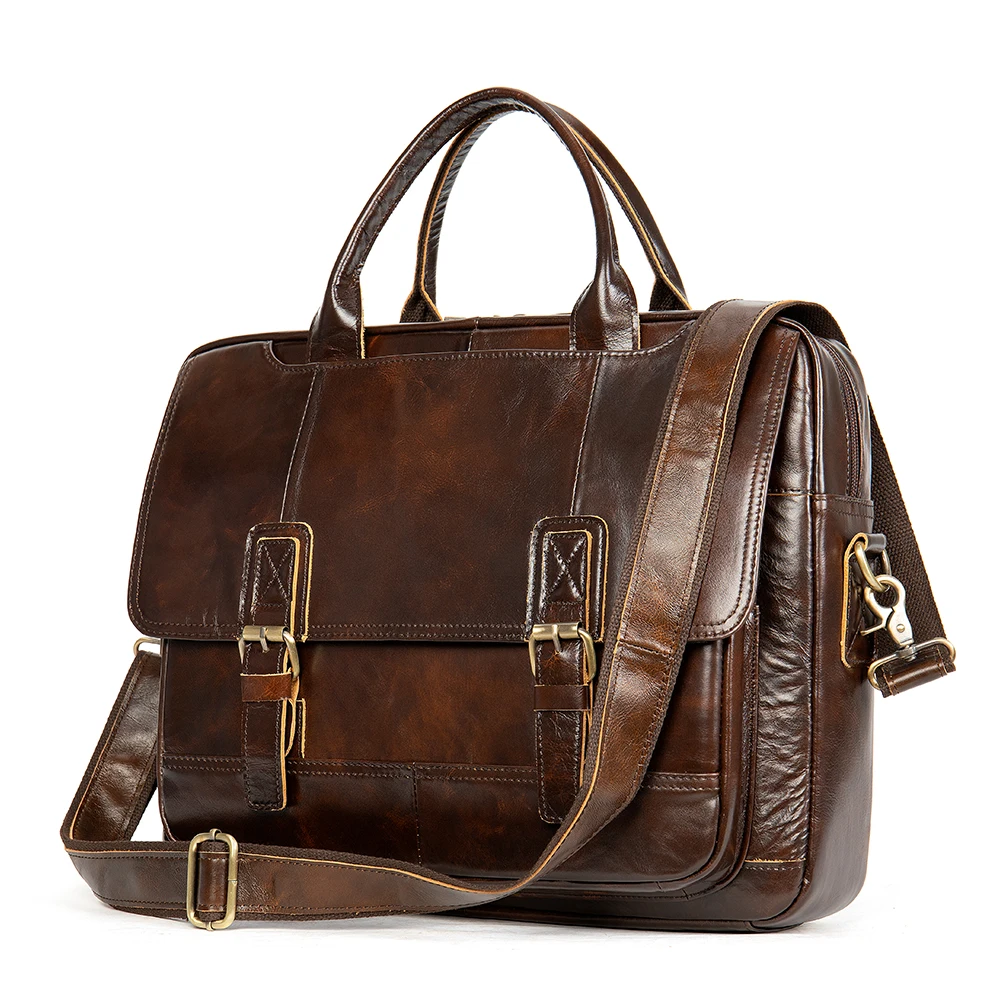 

Laptop Real Male Travel Handbag Bag Fashion For Genuine Leather Bag Large Men Business Briefcase Shoulder Computer Cowhide