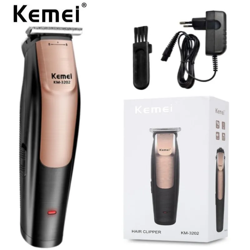 Машинка для стрижки волос Kemei мужская, беспроводная, KM-3202