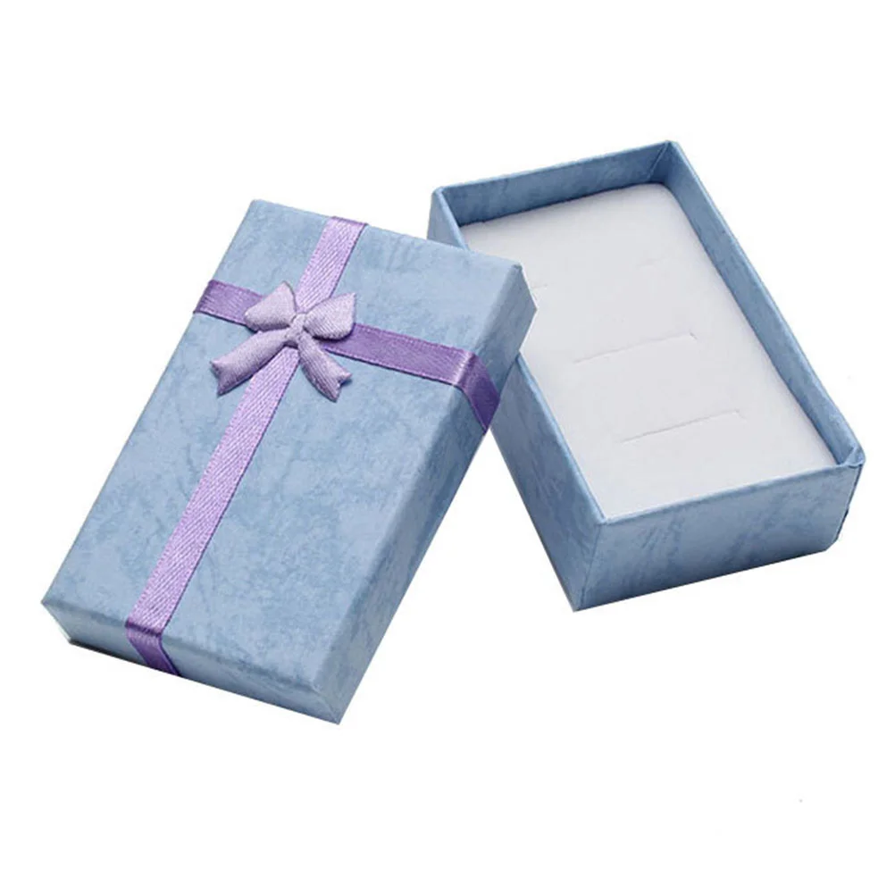

12 Pcs Necklace Gift Box Bowknot Gift Box Necklace Jewelry Gift Box Wrapping Box Jewlery Gift Box Bulk Ring Boxes Small Gift Box