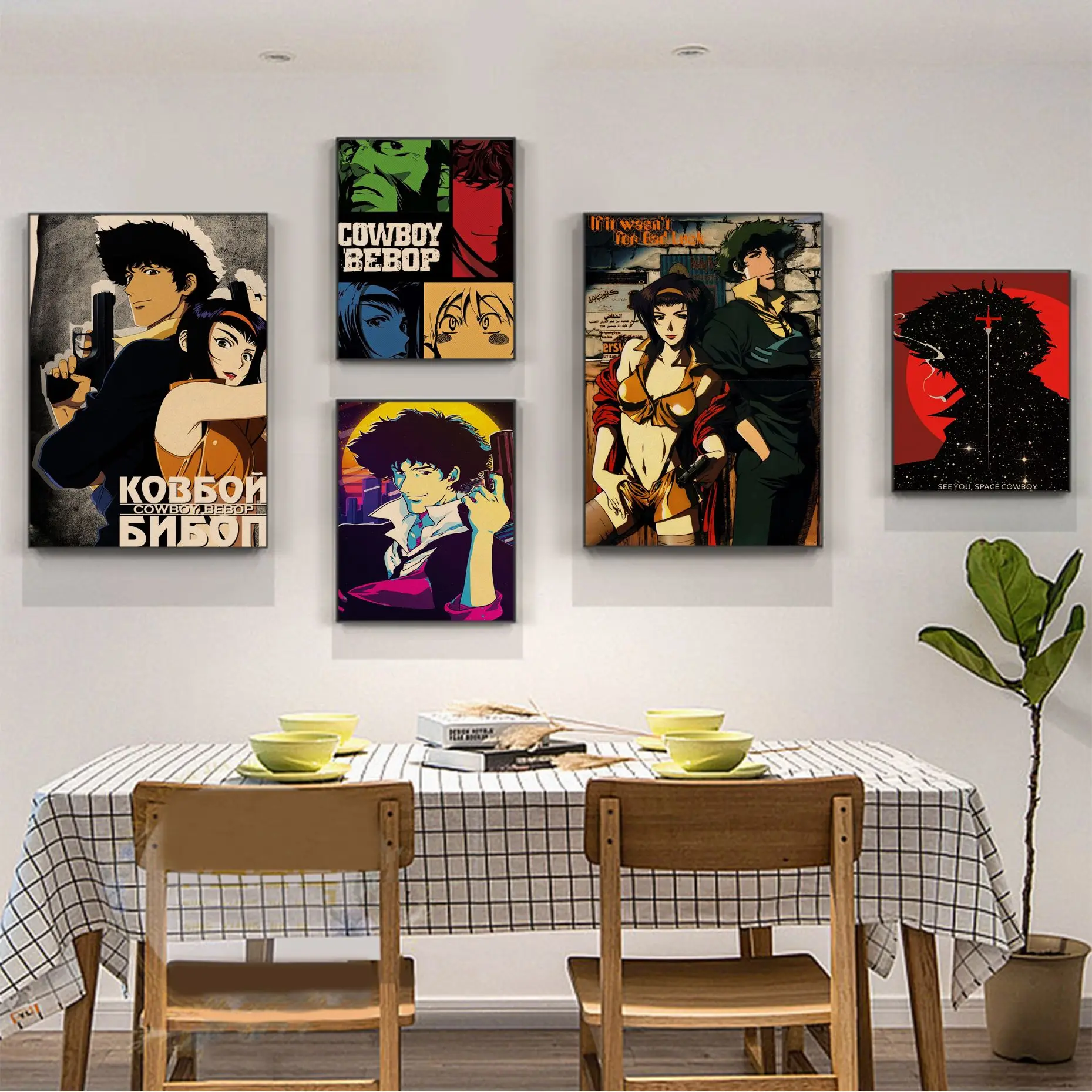 

Cowboy Bebop Good Quality Prints and Posters Vintage Room Home Bar Cafe Decor Stickers Wall Painting