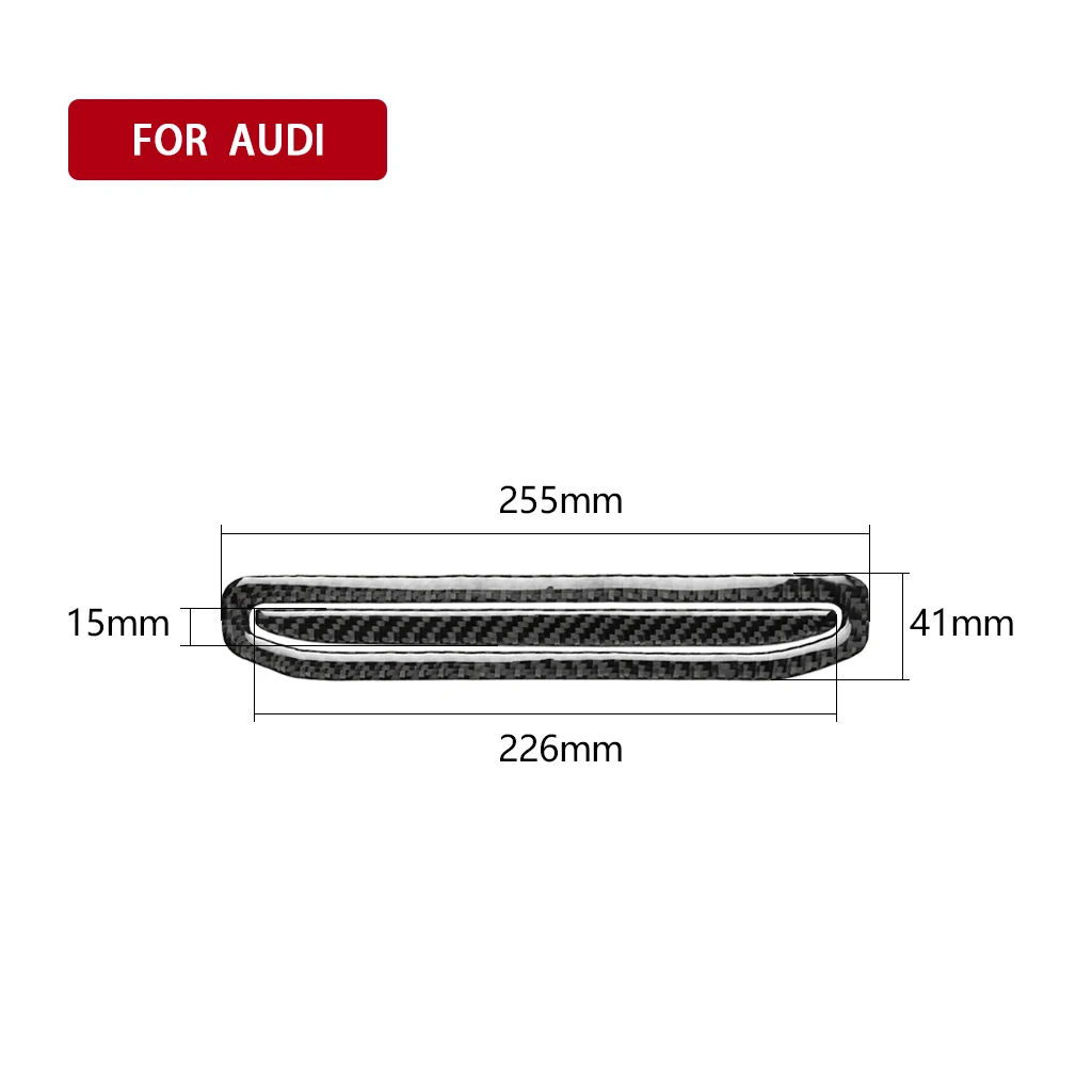 Для Audi Q7 SQ7 4M 2016-2019 центральный GPS-навигатор из углеродного волокна Внешняя рамка