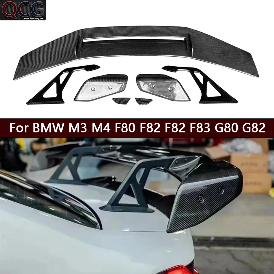 Для BMW M3 M4 F80 F82 F83 G80 G82 Хвостовые плавники из углеродного волокна Задний спойлер