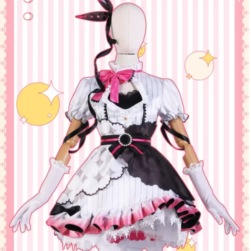 Yorumi Rena Косплей Костюм Vtuber Nijisanji женское модное платье Хэллоуин искусственная