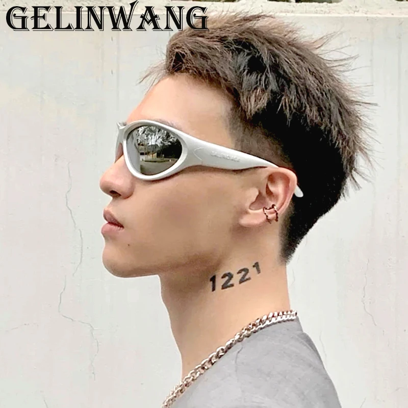 

New Steampunk Sunglasses Men Mirror Sports Sun Glasses Women Punk Cycling Goggle Shades Colorful Fashion Unisex Eyewear UV400