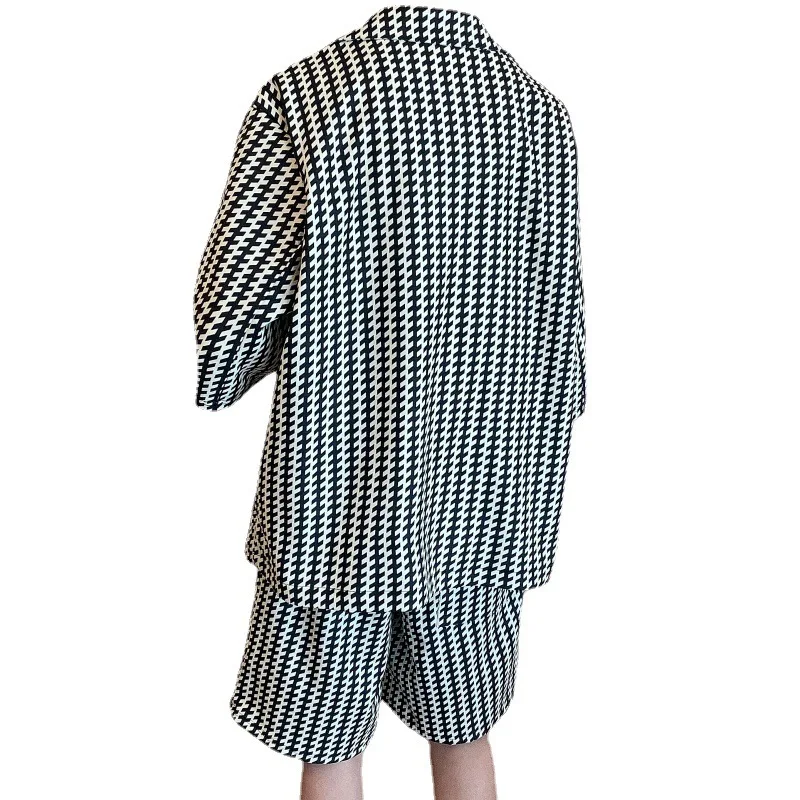 Summer Tide Short Sleeve Suit Thin Tide Brand Sports Top Shorts Combination Trend Casual Suit Shorts Two-piece Set