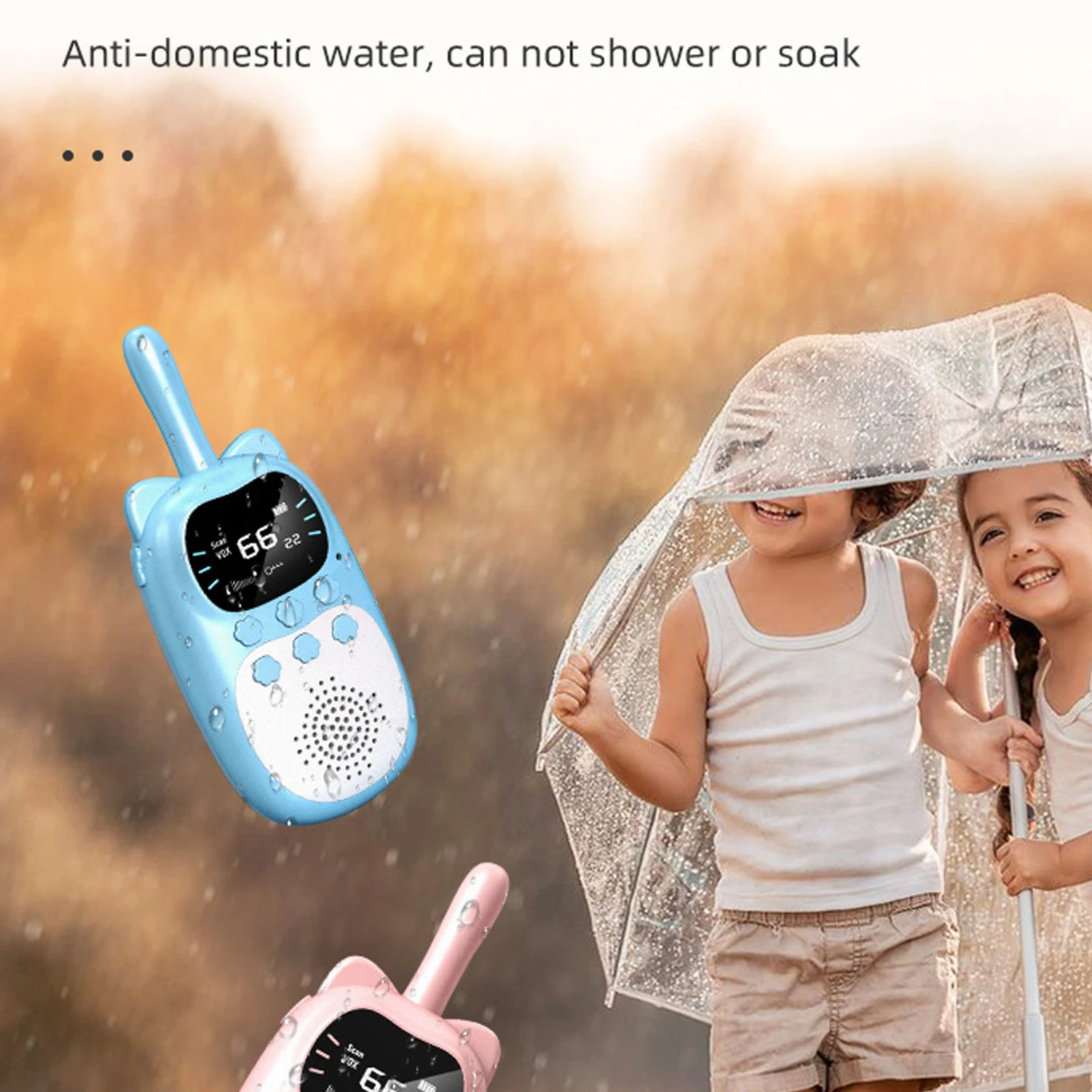 WalkieTalkies for Kidswith Flashlight LCD Toys Walky Talky For Family Outside Adventure Camping