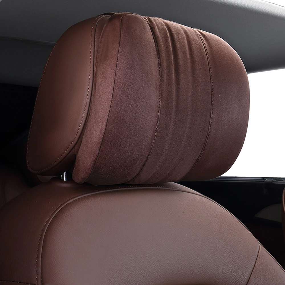 

Подушка под шею Maybach S Class, автомобильная мягкая подушка на подголовник, из замши, удобная, высокого качества