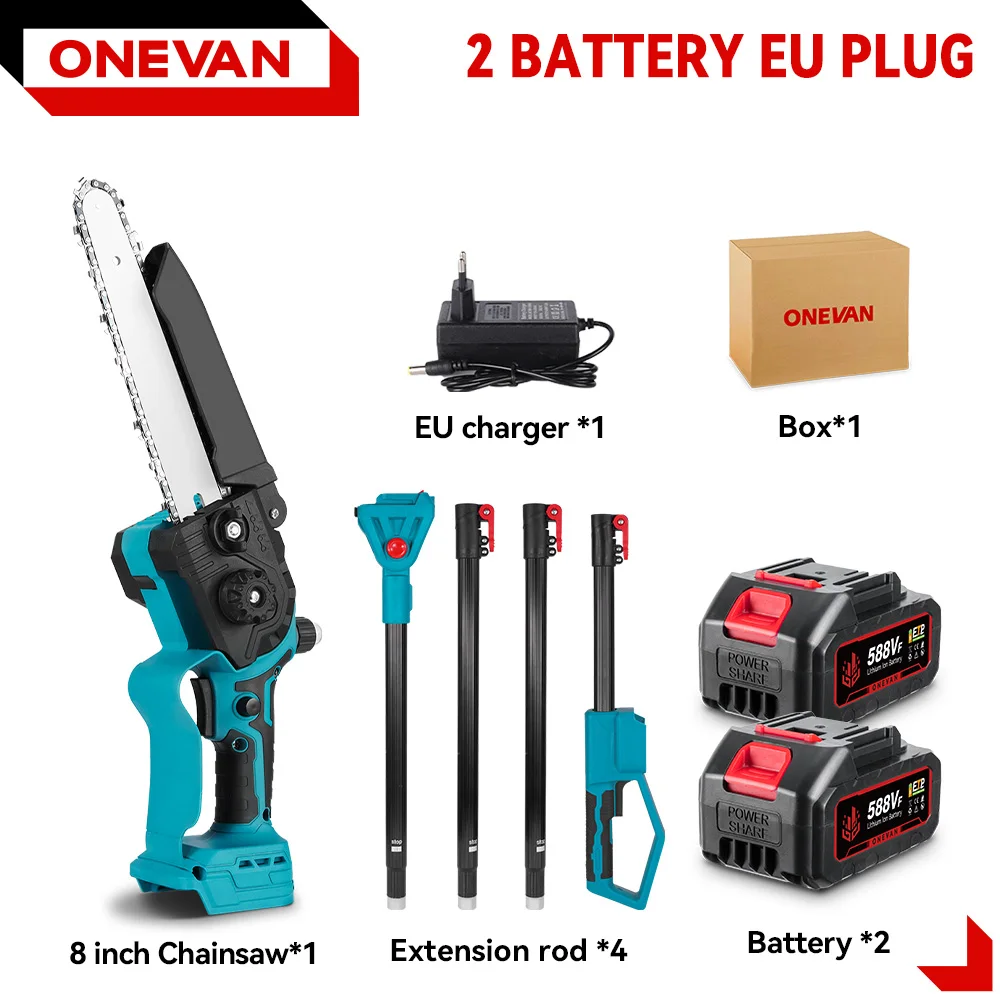 

ONEVAN 8-дюймовая аккумуляторная цепная пила для Makita18V