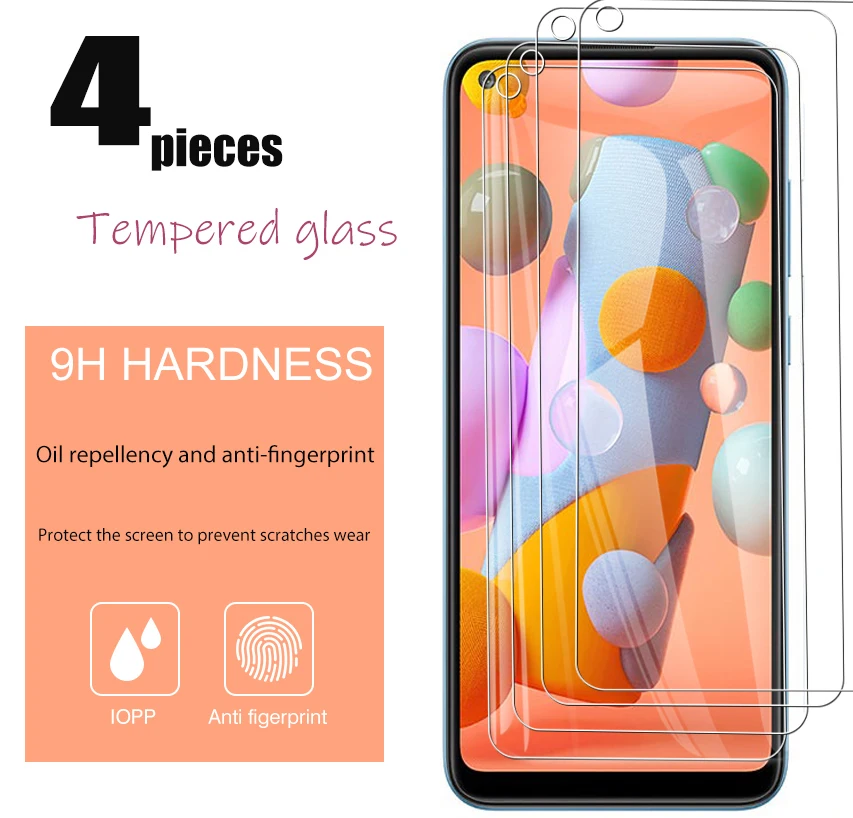 

4 pieces of tempered glass to protect the screen from falling Samsung a11 / M11 / A12 / M12 / A13 4G / A13 5g / A03 core / A03