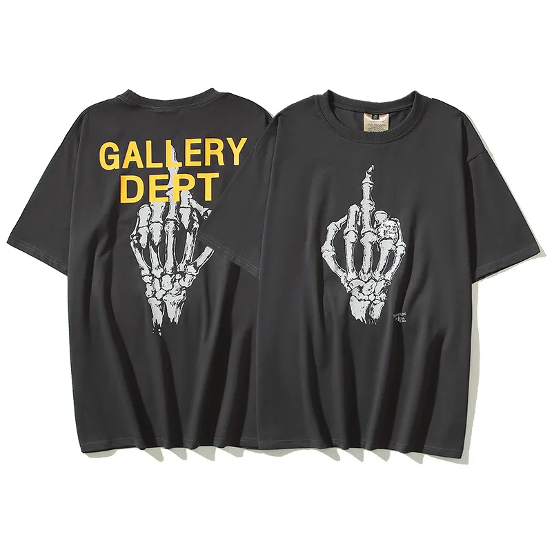 

GALLERY DEPT NEW 2023ss New Original Brand T Shirt Men Tops Summer Short Sleeve T-shirt 100% Cotton Mans Tshirt