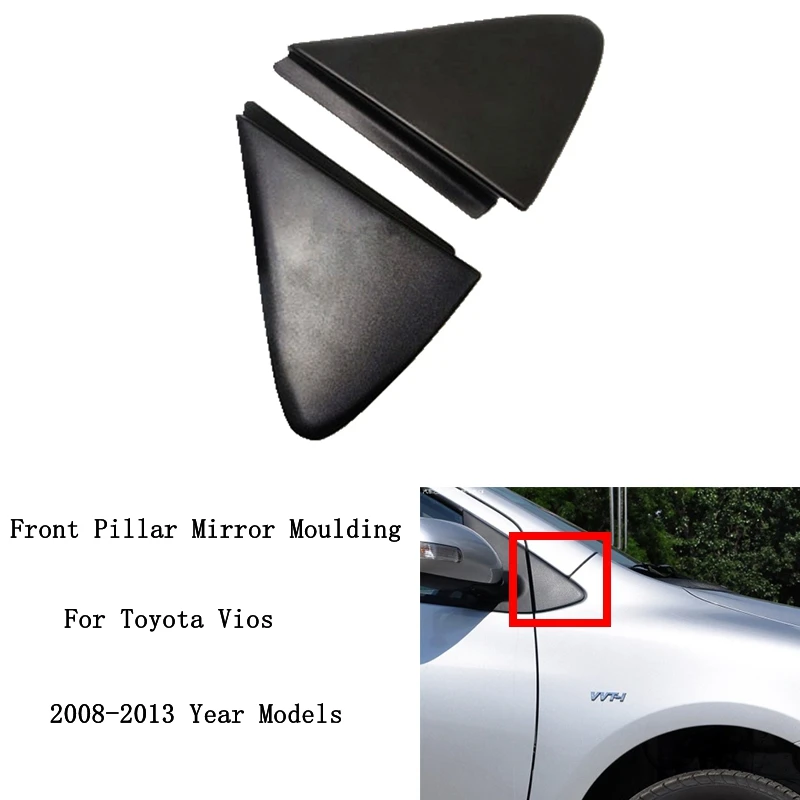 

Car Exterior Rearview Mirror Door Trim Cover 60118-52040 For Toyota Vios 2008 2009 2010 2011 2012 2013