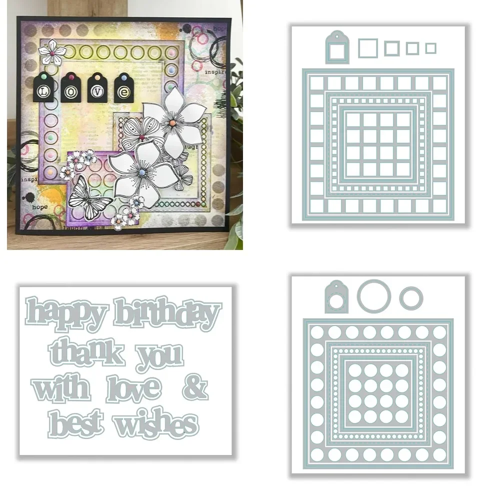 Благословения и рамка металлические штампы для DIY скрапбукинга ремесел