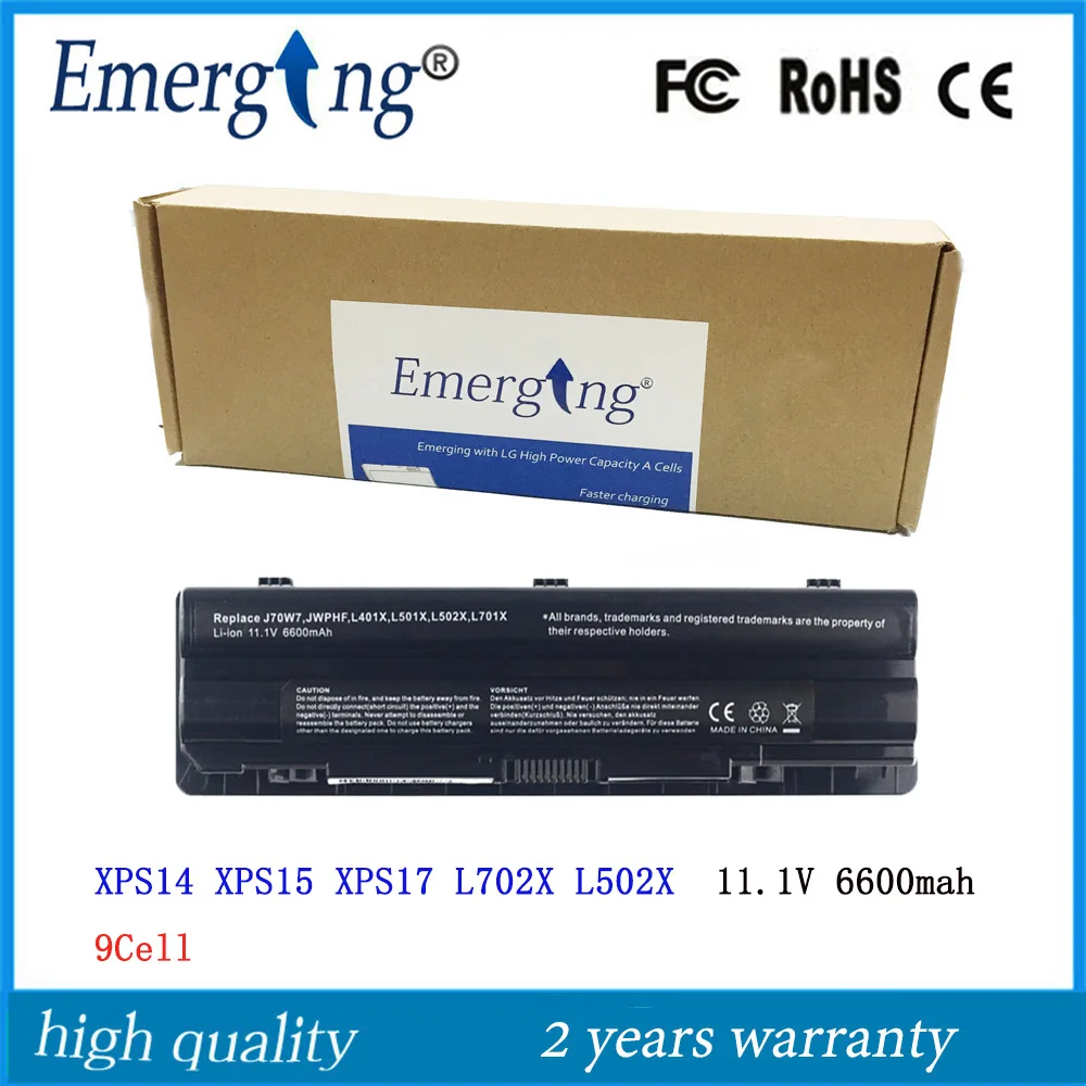 Аккумуляторная батарея 9 ячеек 11,1 В для ноутбука Dell XPS L401x L501x L701x XPS14 XPS15 XPS17 JWPHF R795X L502X L702X Аккумуляторная батарея 9 ячеек 11,1 В для ноутбука Dell XPS L401x L501x L701x XPS14 XPS15 XPS17 JWPHF R795X L502X L702X