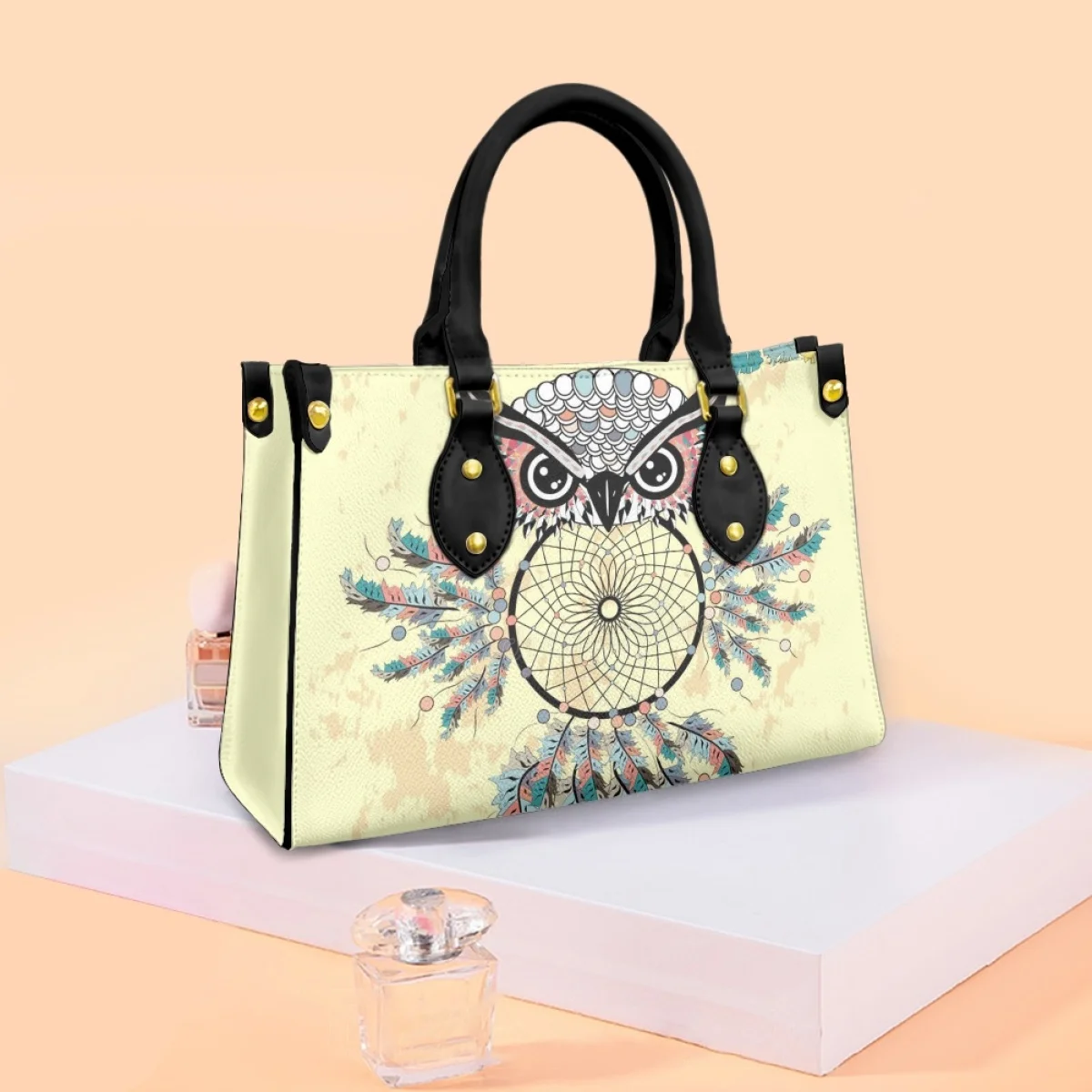 

FORUDESIGNS Southwest Fashion Tribes Female Handbags Eagles Patterns Women's Shopper Bag Ethnic Style Ms. PU Luxury Bags